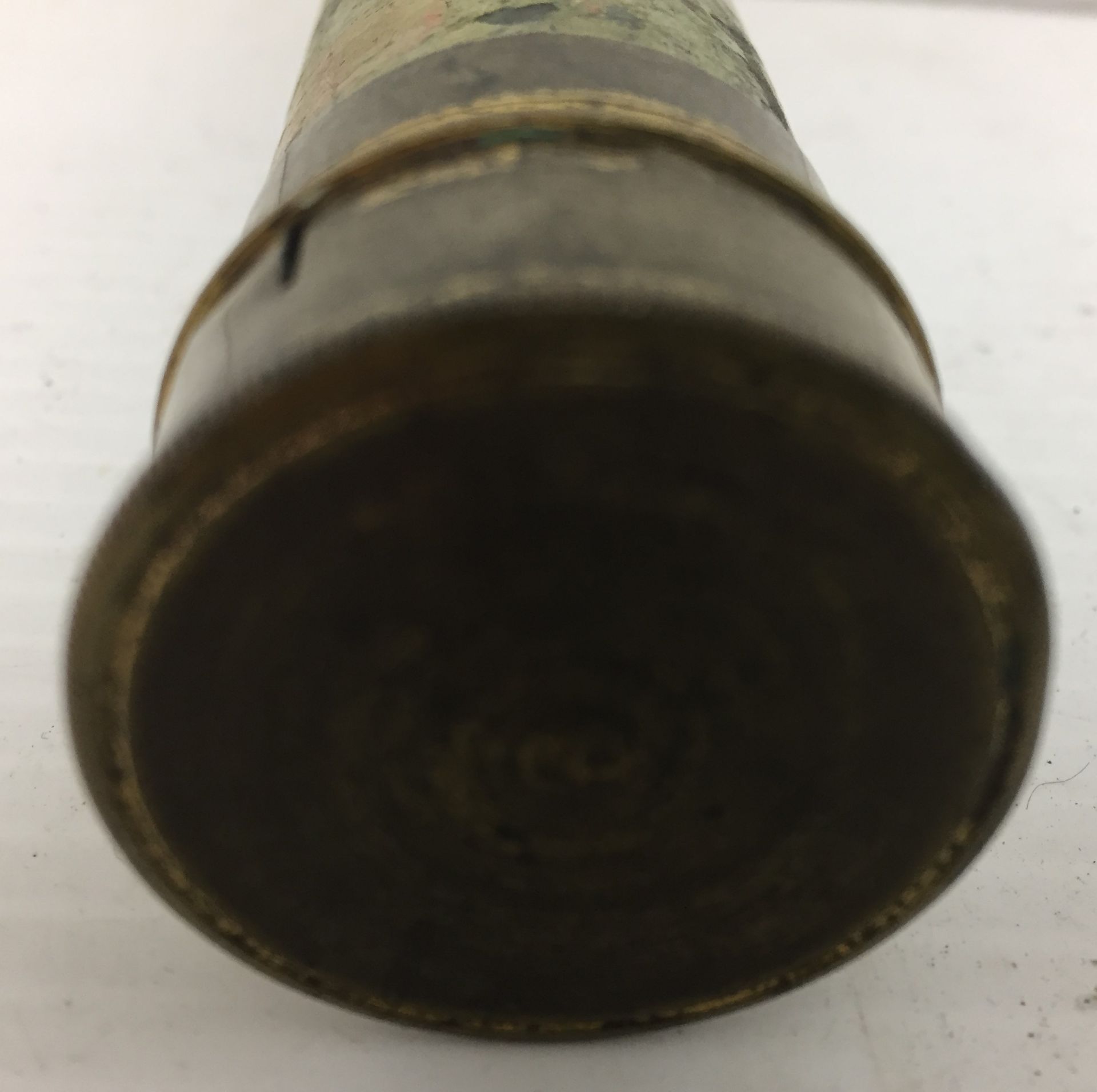 A brass telescope 42cm extended complete with lens cover, - Image 4 of 5