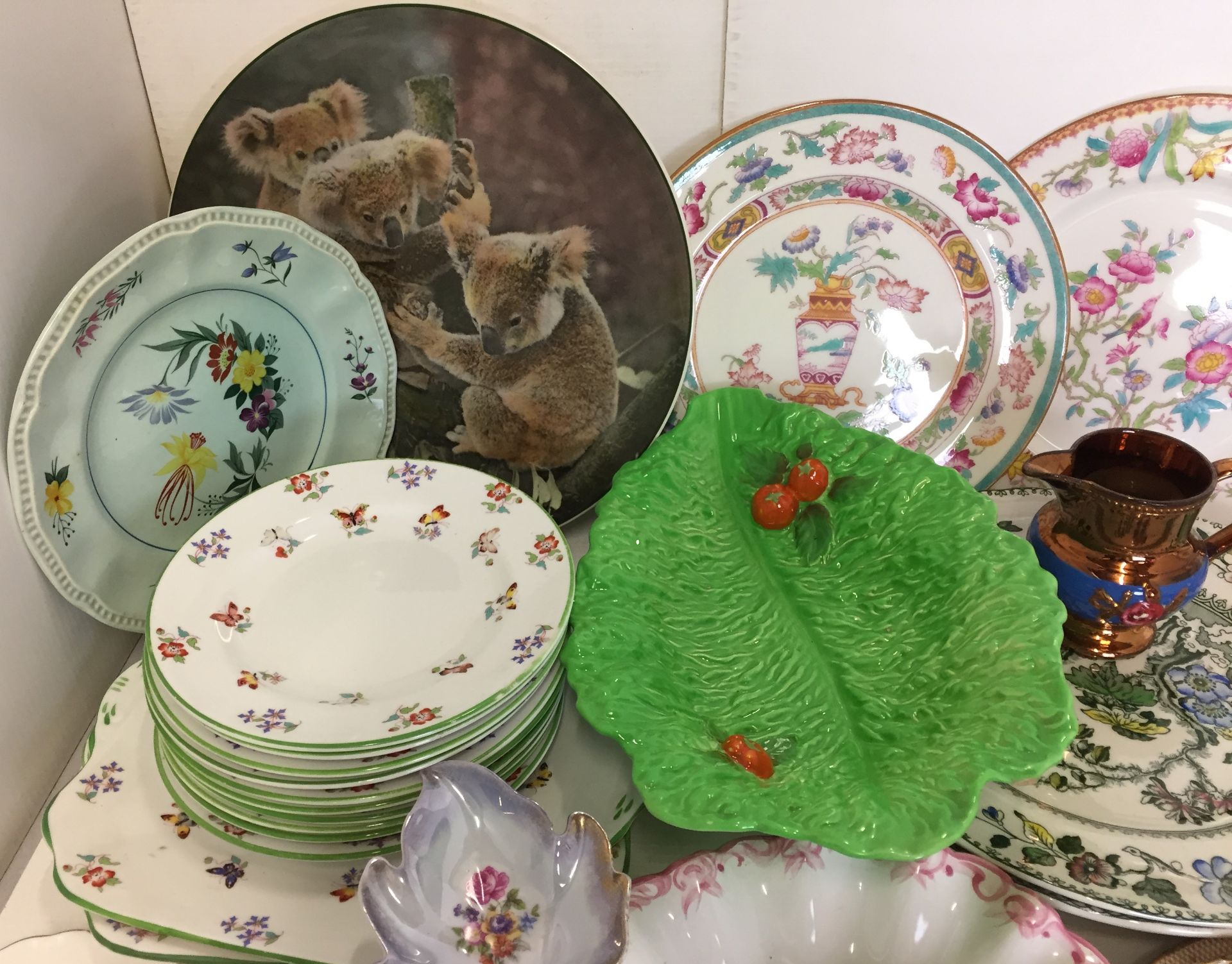 Contents to tray - Thirty six ceramic items including Royal Doulton Koala Bears plate 27cm diameter, - Image 2 of 5