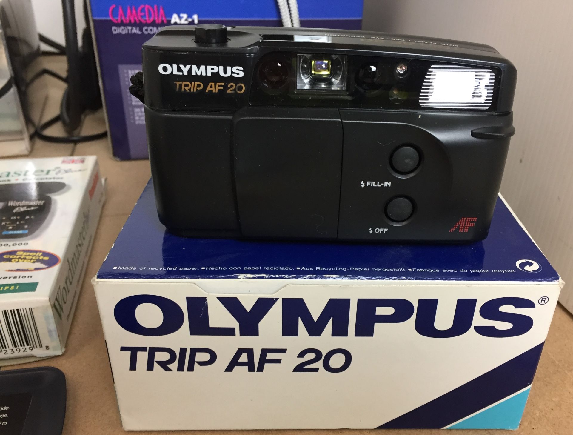 Five items including Olympus Camedia AZ-1 digital compact camera with box, - Image 3 of 5