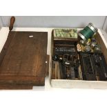 Contents to tray, plus manual guillotine,