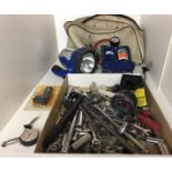 Contents to lid and Adidas bag including quantity of tools,