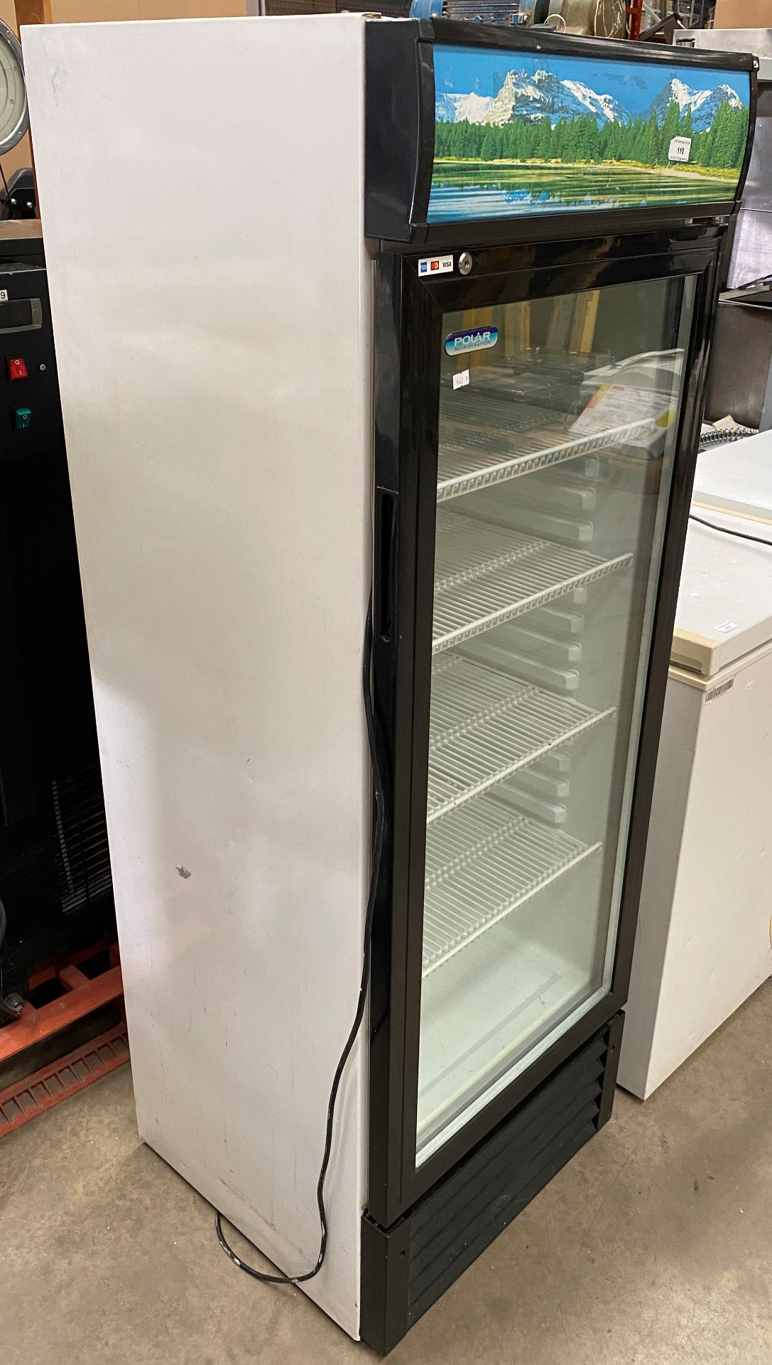 Polar 4 shelf glass fronted upright refrigerated display fridge Further Information - Image 2 of 8