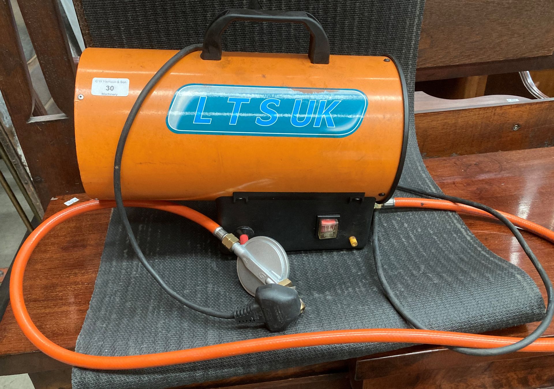 LTS UK 240v/LPG space heater 10kw - orange