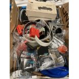 Contents to tray - large quantity of assorted camera accessories and equipment including filters,