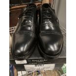 Pair of Samuel Windsor England Classic Collection black leather lace up shoes,