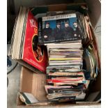 Approximately 230 45rpm singles mainly 80s/90s with a nod to the 60s and 70s including R.E.