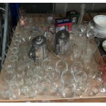 Eighty plus items of glassware including decanter,