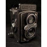 A Franke and Heidecke Rolleiflex DRP DRGM 607962 camera with Tessar 1:3.5F=7.