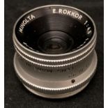 A Minolta E Rokkor 1:4.