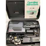 A Panasonic NV-M5 series VHS movie camera complete with manual and case (S1)
