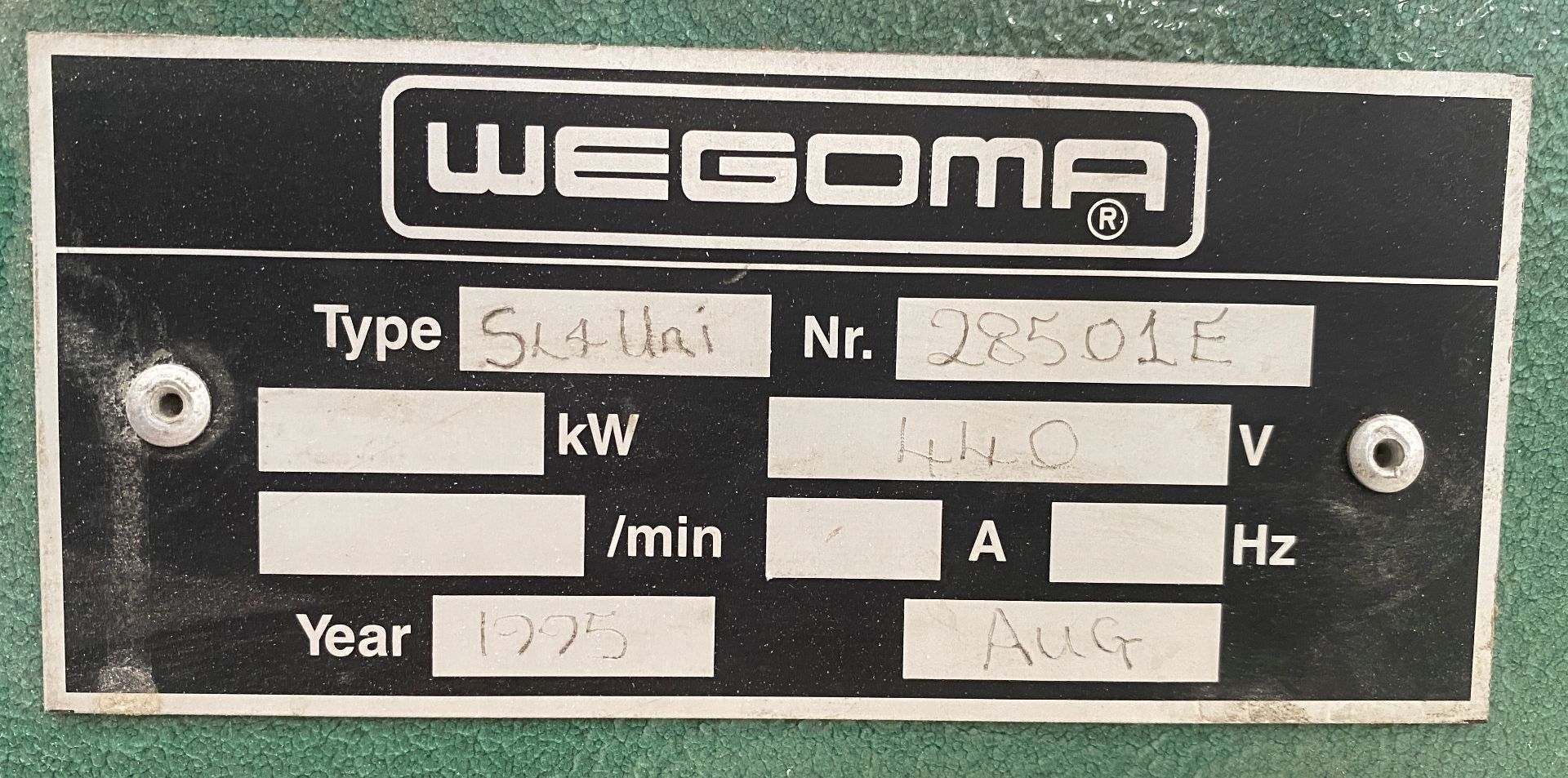 Wegoma SL4UNI Four Headed Welder s/n. - Image 8 of 8