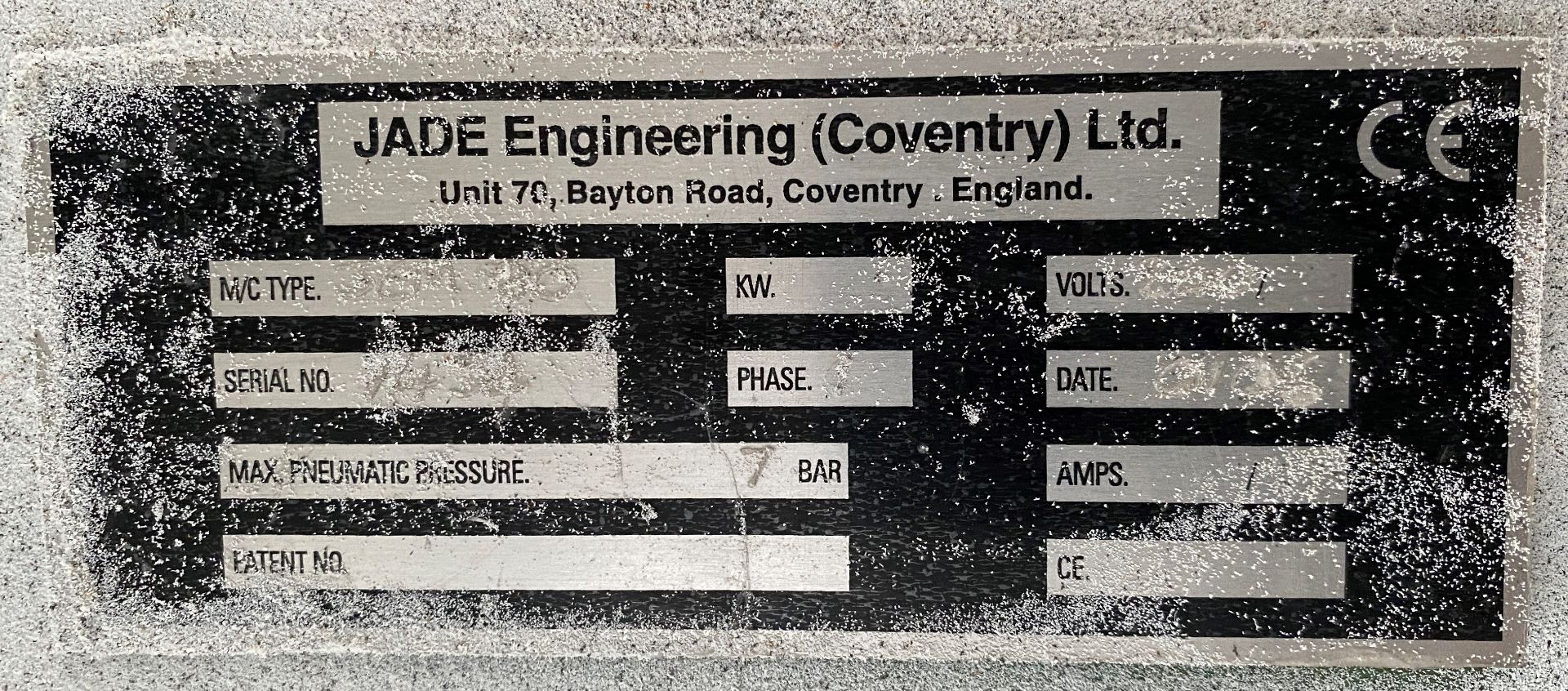 Jade Engineering (Coventry) Ltd Beading Machine - Image 3 of 3