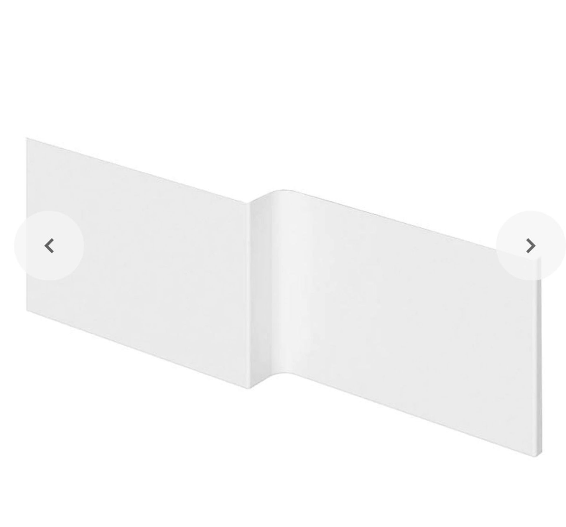 WHITE BATH UNIVERSAL D SHAPED BATH SIDE AND END PANEL - Image 3 of 3