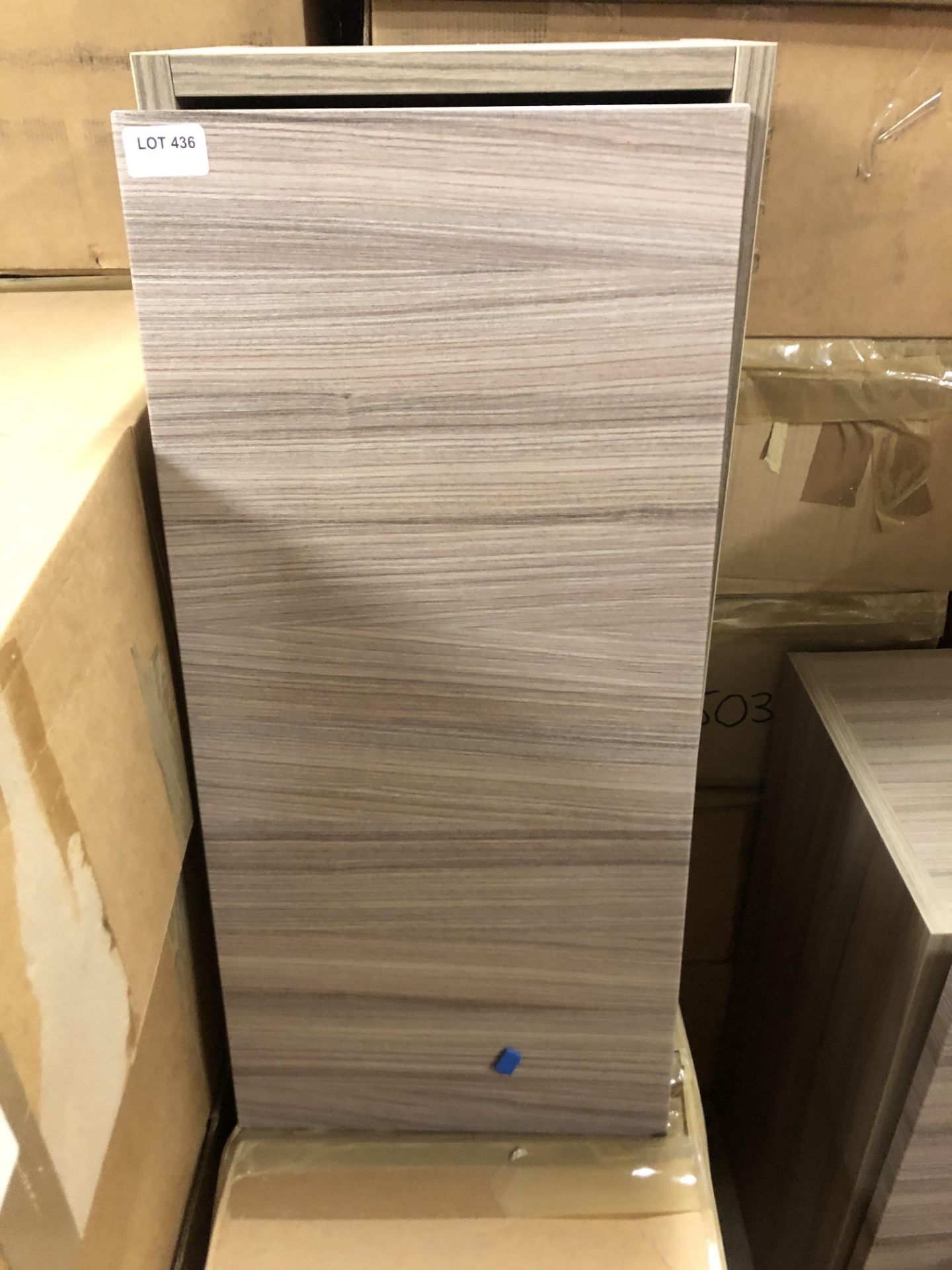 BNIB DESIGNER MERE 300MM SINGLE BASE SLIMLINE UNIT IN DRIFTWOOD