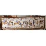 Framed picture 'A take on the Bayeux Tapestry' 32cm x 12cm