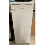 Electra upright white fridge, model: ELF145W 250L capacity.