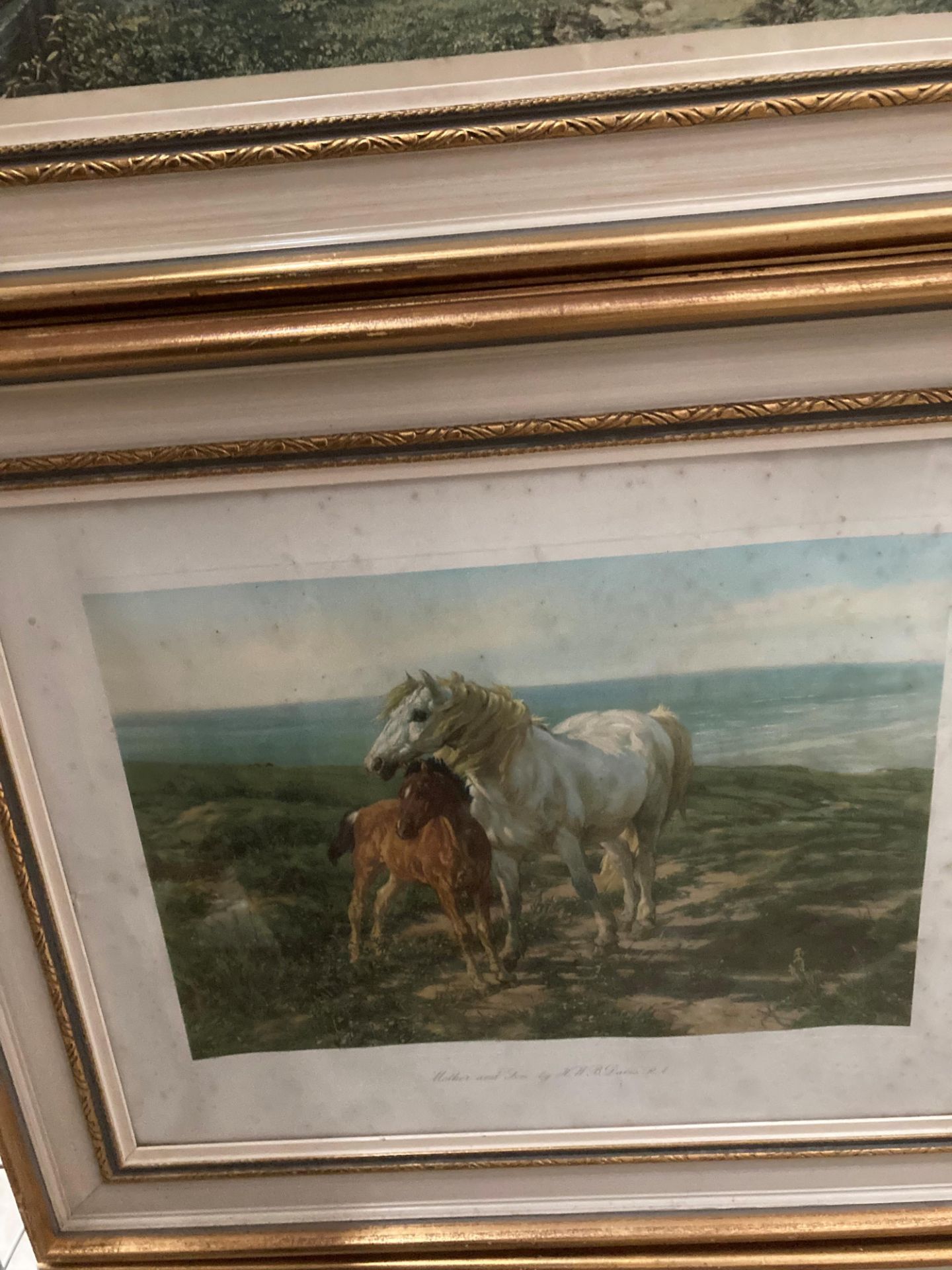 Three framed prints of famous Nineteenth Century paintings by Constable, Turner and Davies. - Image 3 of 4