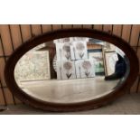 Oak framed wall mirror 50cm x 80cm