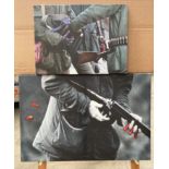 Two box prints of shotguns 50 x 75cm and 38 x 50cm