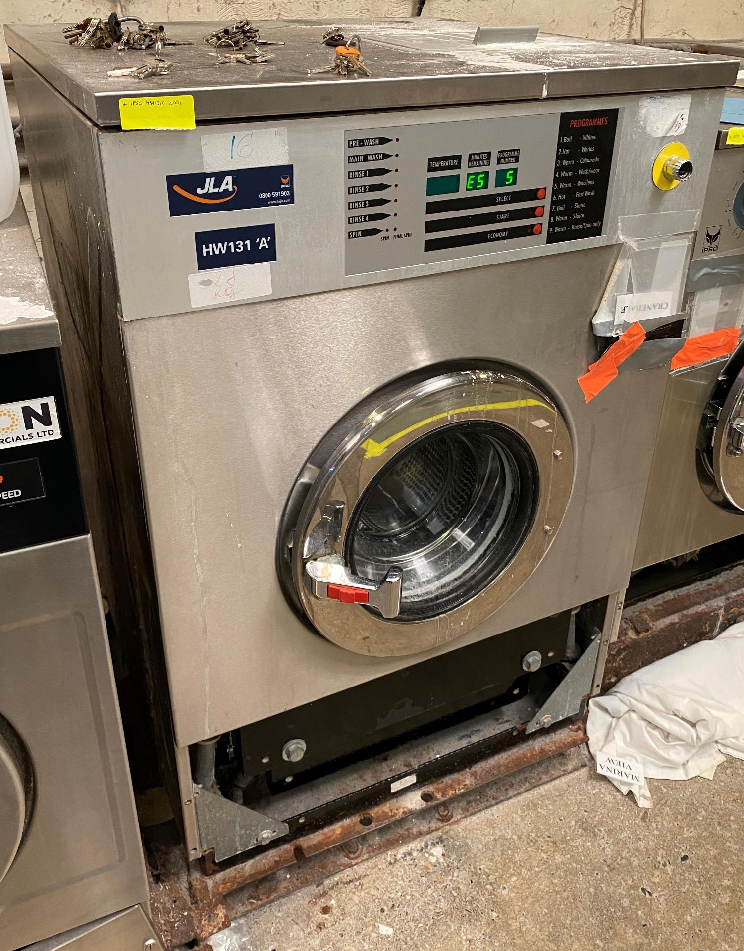 IPSO JLA HW131C Commercial Washing Machine DOM 2001 - 3 phase
