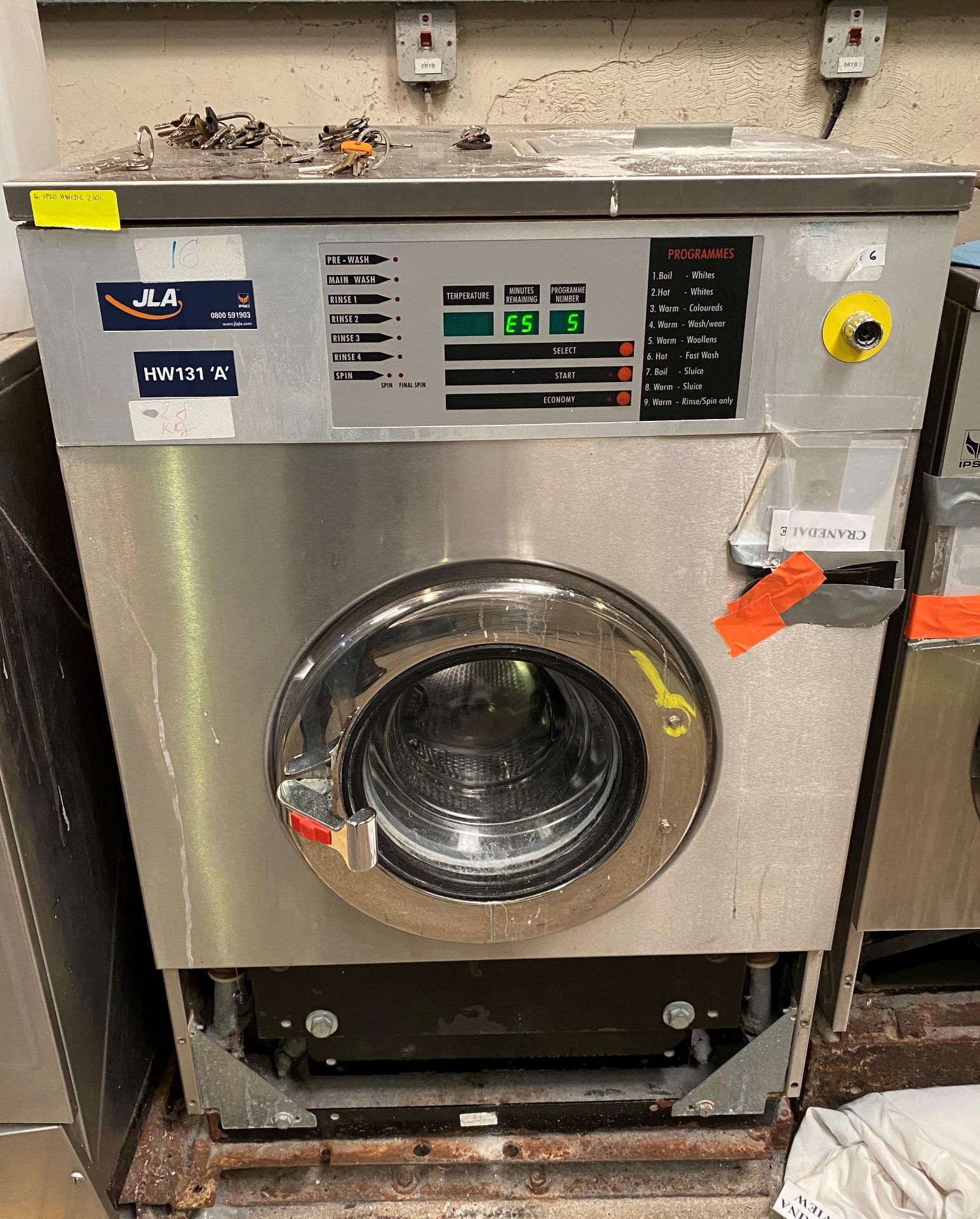 IPSO JLA HW131C Commercial Washing Machine DOM 2001 - 3 phase - Image 2 of 5