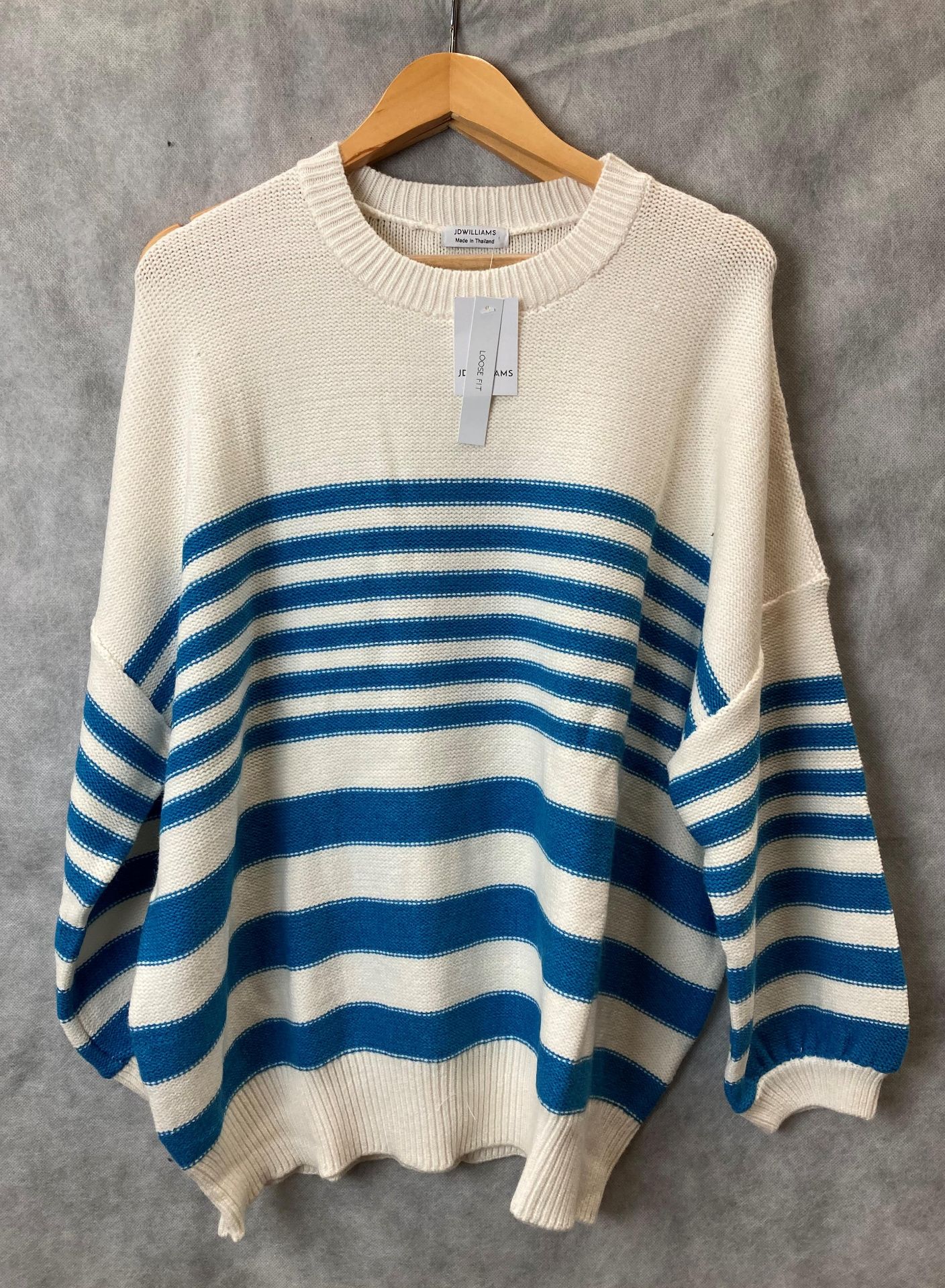 3 x JD Williams packaged blue/ivory jumpers,