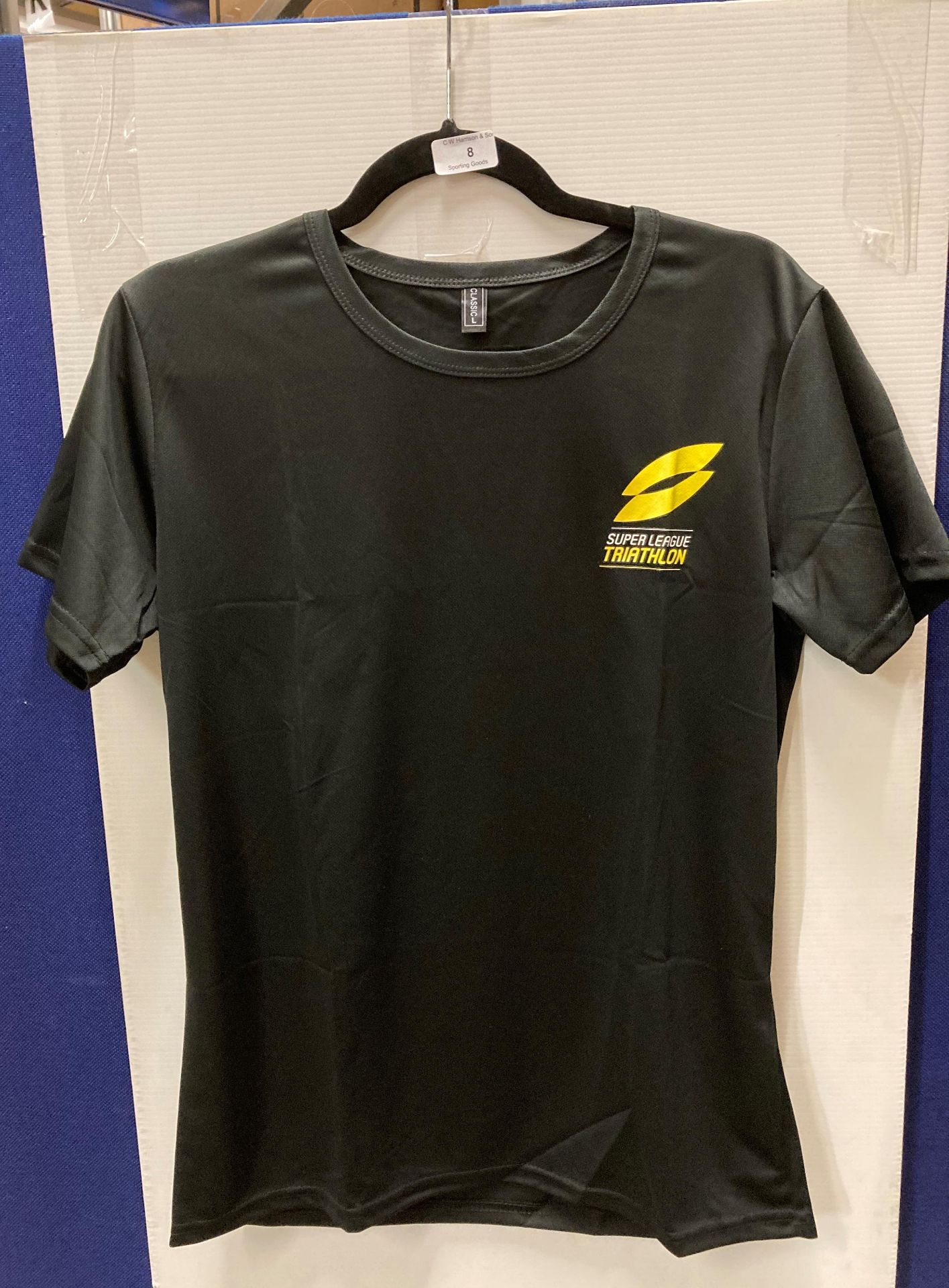 45 x classic Super League Triathlon t-shirts (size L) (please note - crate is property of CWH and
