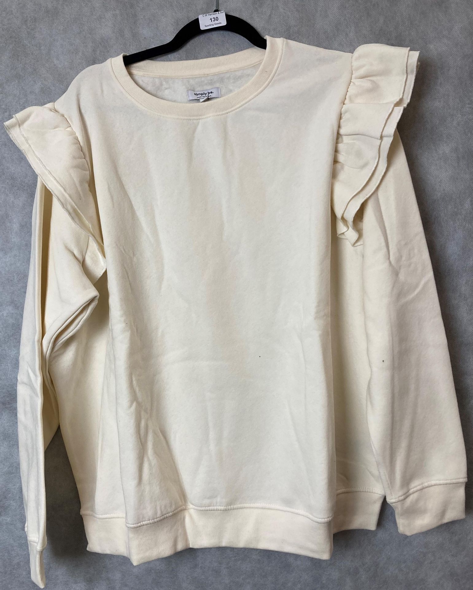 Simply Be soft cream sweatshirt (new - size 26) (AA01)