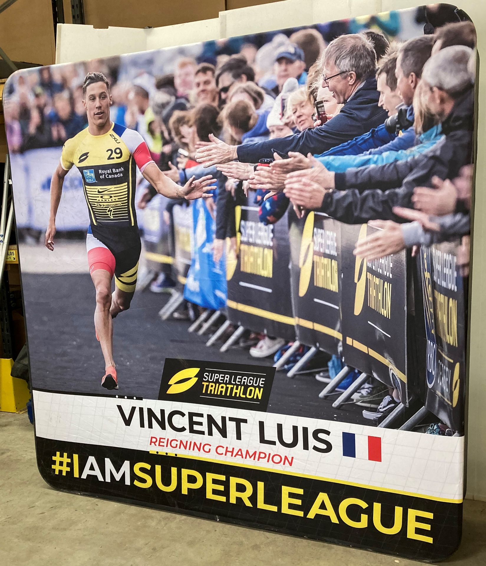 Aluminium framed "I Am Super League" canvas covered branded light box - H 200cm x L 200cm x D 41cm - Image 4 of 7