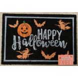20 x Happy Halloween Premium Coir Extra Large Doormats - 60cm x 90cm