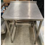 Stainless Steel Preparation Table - 70cm x 75cm
