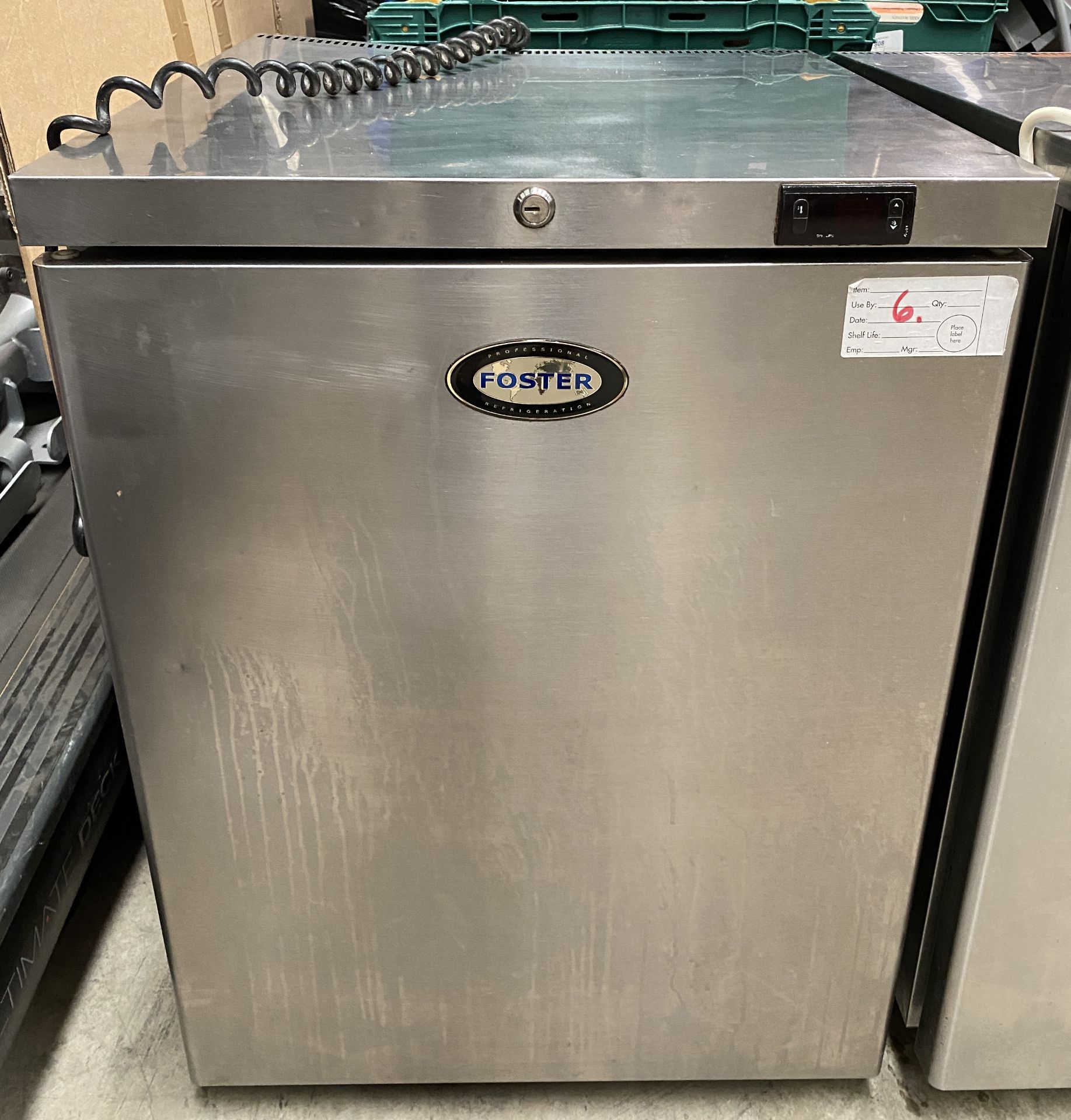 Foster Stainless Steel Undercounter Fridge with 2 Shelves