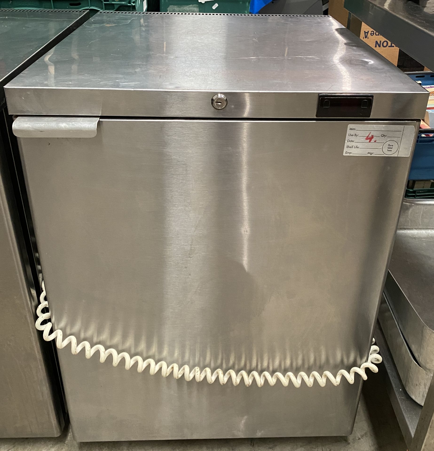 Foster Stainless Steel Undercounter Fridge with 2 Stainless Steel Shelves (failed insulation test)