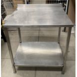 Stainless Steel 2 Tier Preparation Table - 67cm x 80cm