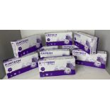 9 boxes of Kimtech purple Nitrile Xtra gloves - size XS