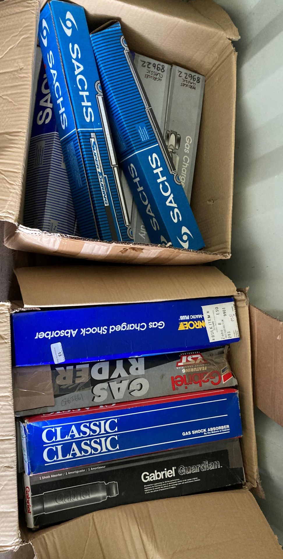 2 x boxes of assorted American shock absorbers by Sachs,