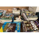 Contents to tray - a large quantity of Leeds United programmes circa 1980s-early 2000s