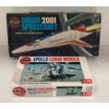 Two assorted Airfix model kits "Apollo Lunar Module" 1:72 scale series 3 No: 03013 model kit and