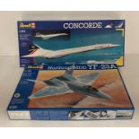 Two "Revell" model aircraft Northro/MDD YF-23A 1:72 scale No: 4326 and Concorde 1:144 scale No: