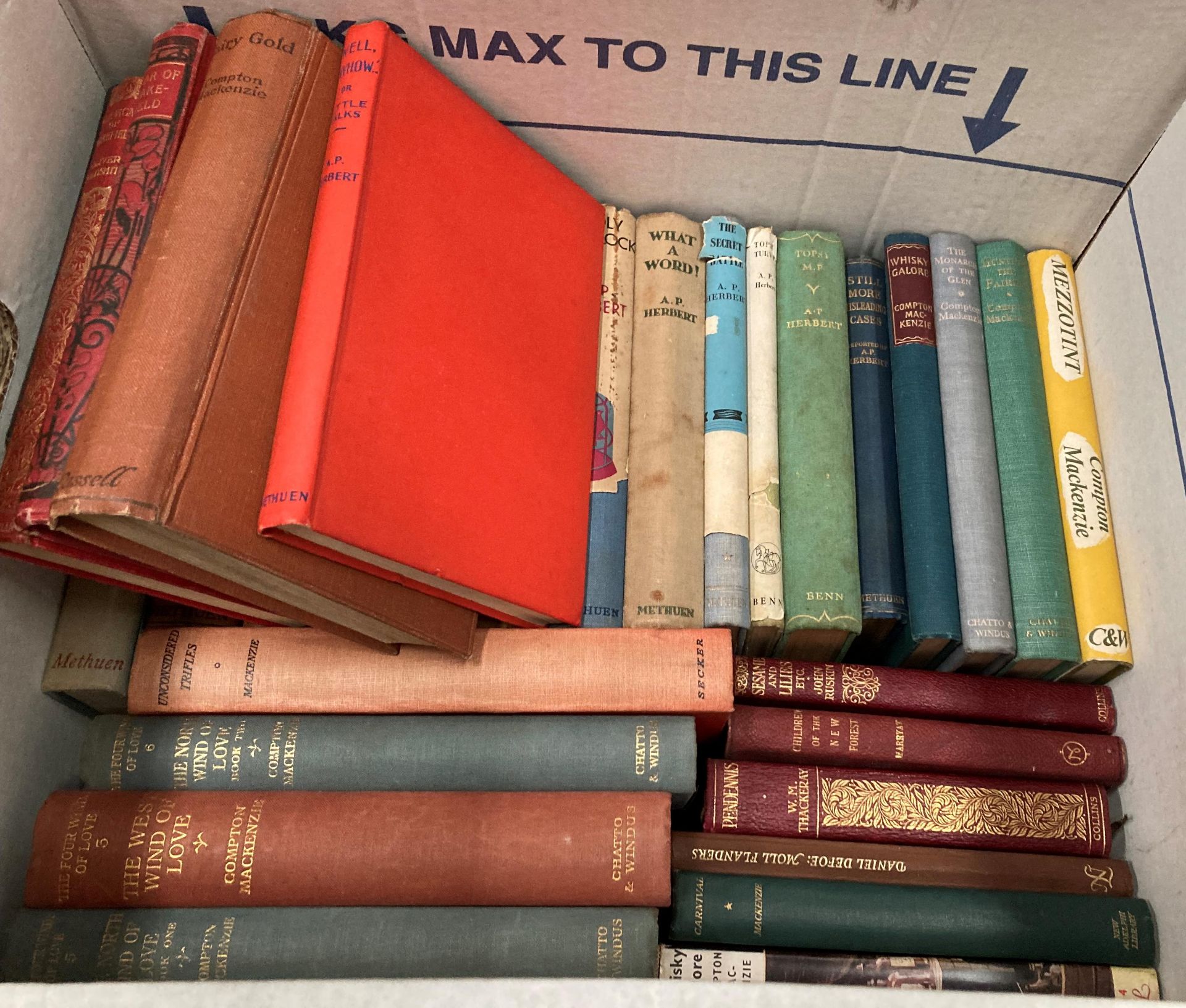 Contents to box - thirty one novels - thirteen by A.