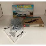 Three assorted 1:72 scale model aircraft including YAK 38 "FORGER A" by Hobby Craft A E.F.