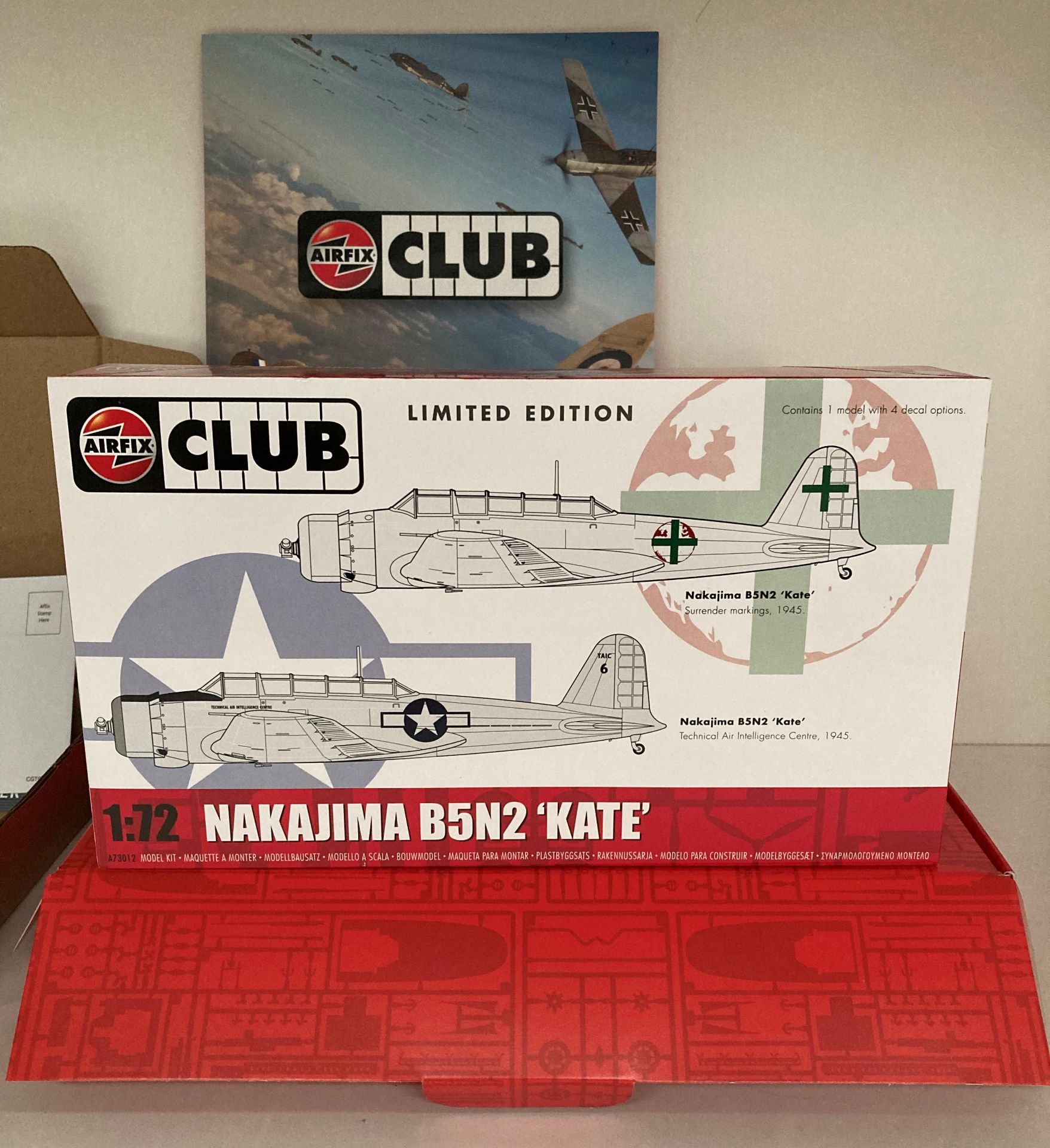 Airfix Club welcome pack with a Limited Edition NAKAJIMA B5N2 'Kate' 1:72 scale Airfix kit, - Image 2 of 3