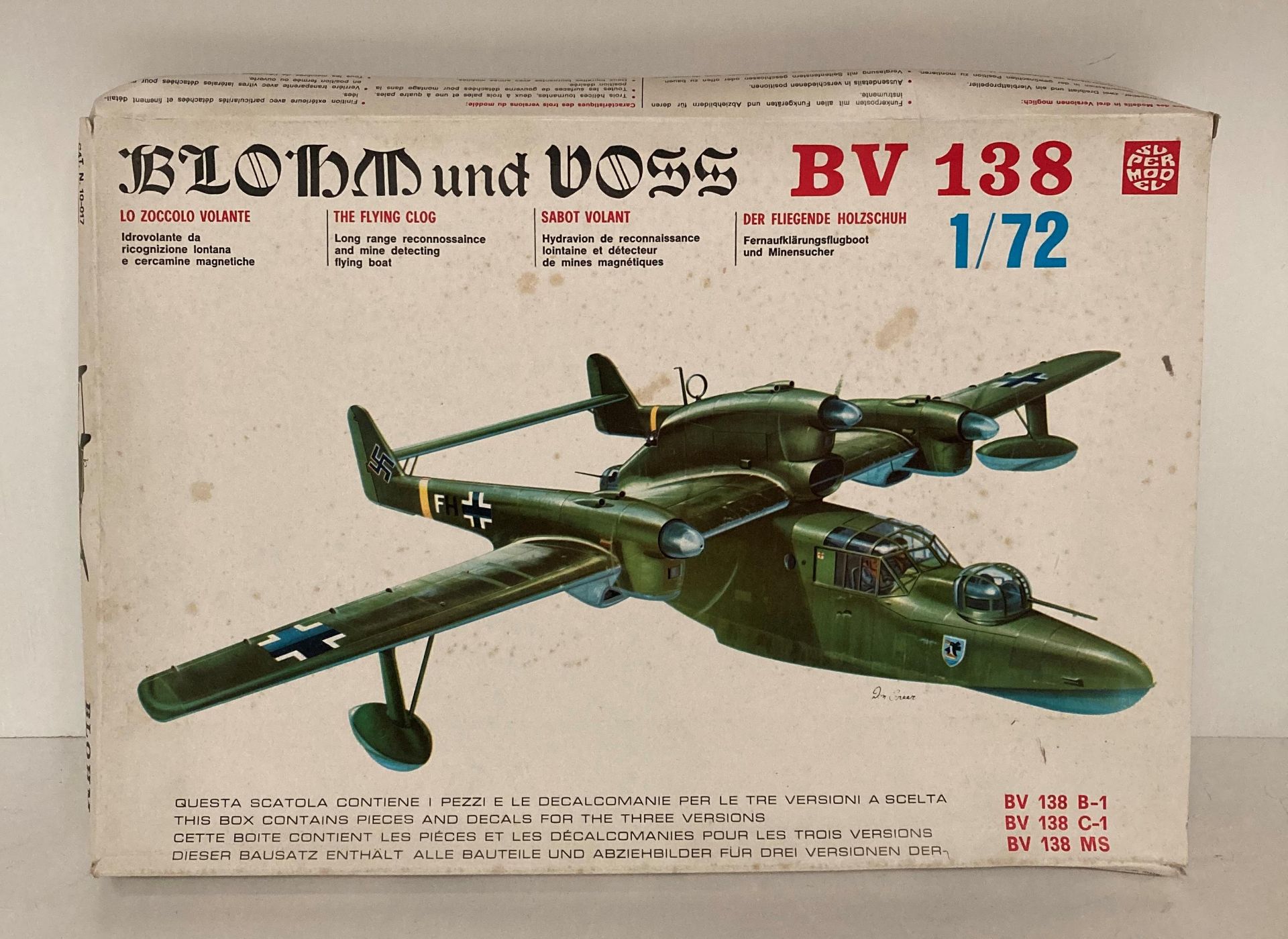 "BLOHM und VOSS BV138" The Flying Dog long range reconnaissance and mine detecting flying boat 1:72