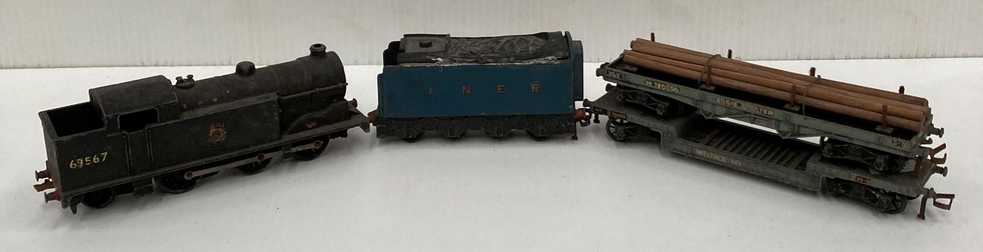 Seven assorted Hornby Dublo by Meccano diecast metal "OO" gauge "Steam Locomotive" type EDL17 a - Image 3 of 3