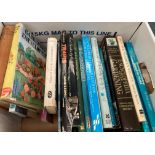 Contents to box - a quantity of books on gardening and nature,