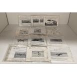 Twelve assorted "Huma" model aircraft 1:72 scale including Arado Ar 396, Focke Wulf Triebflugel,