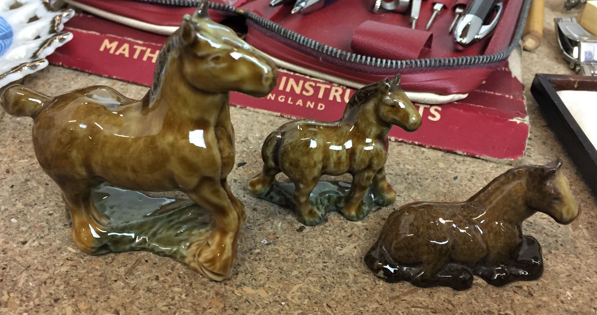 Thirty plus items including three Wade miniature heavy horses largest 7cm high, - Image 6 of 6
