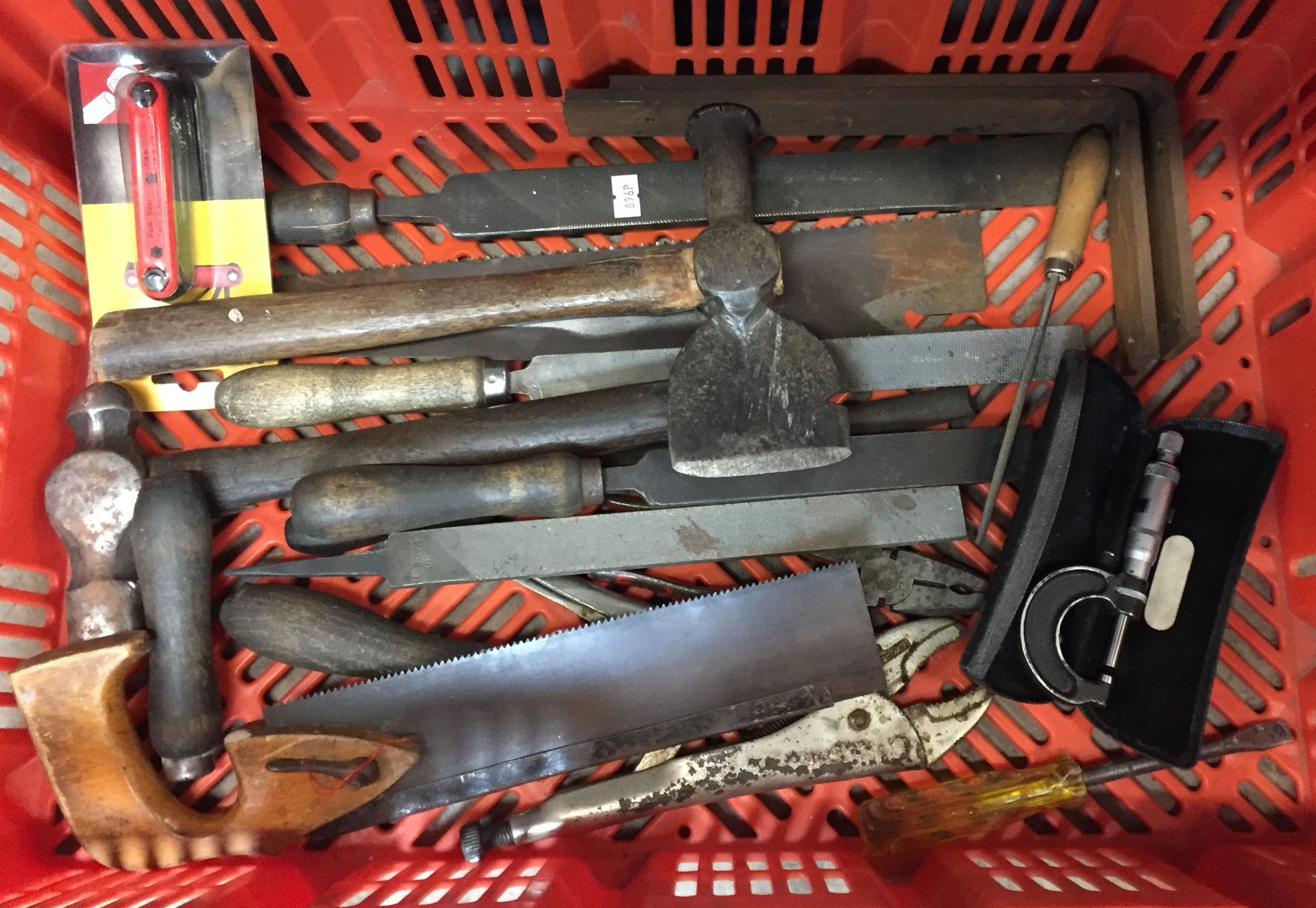 Cantilever metal tool box, two plastic boxes and contents - tools including JR & S no. - Image 3 of 5