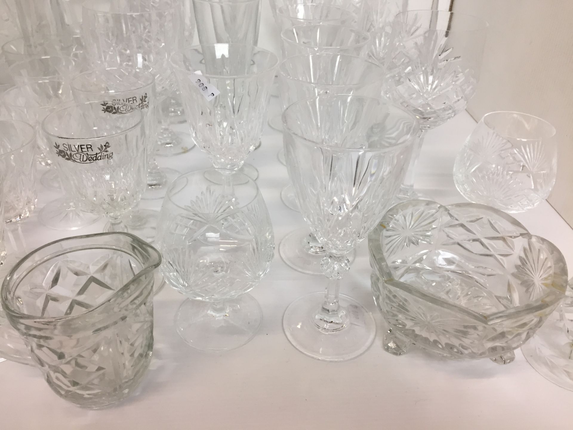 Forty plus items of glassware including two whisky decanters one with four matching tumblers, - Image 5 of 6