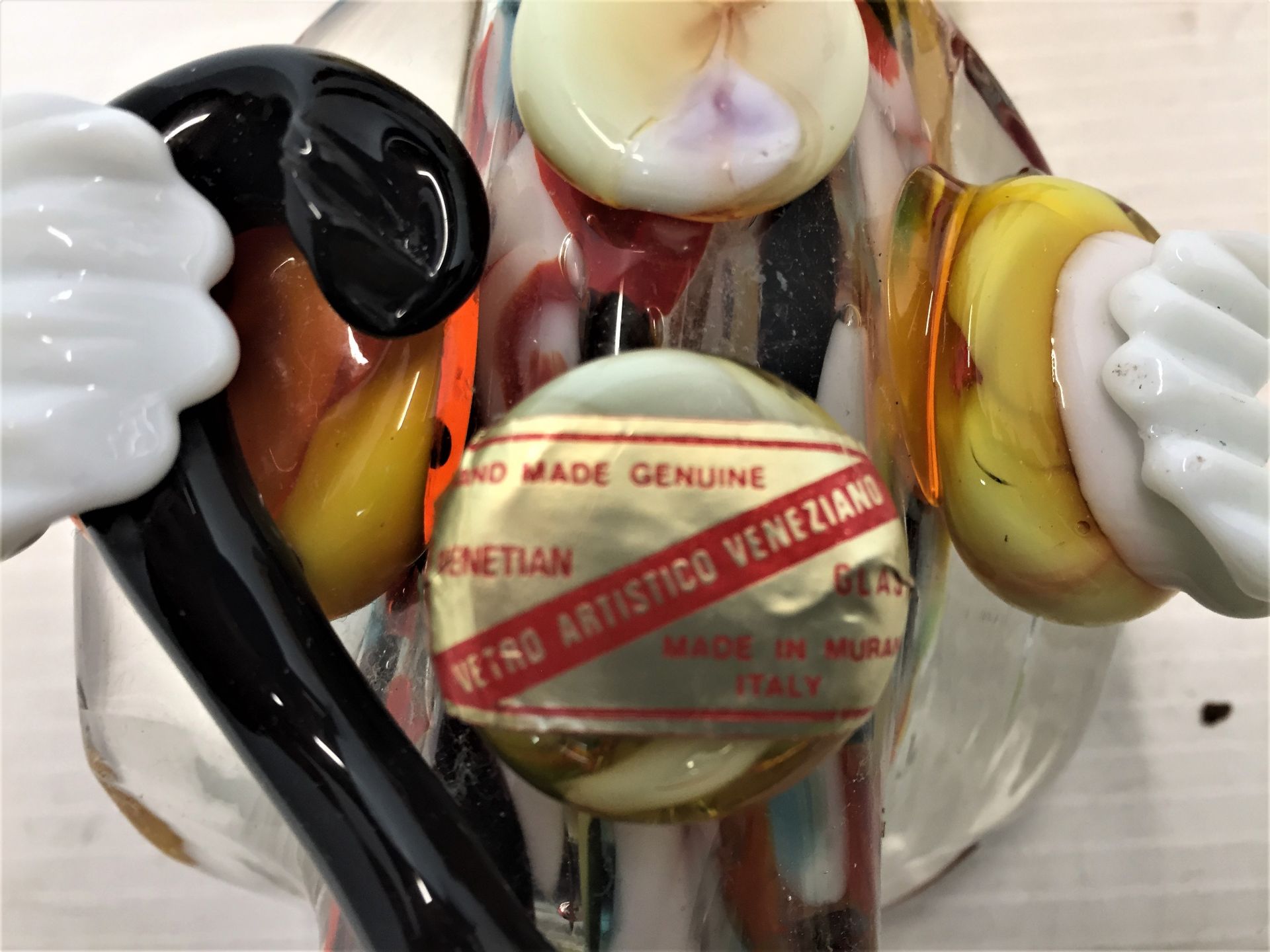 Three Murano Venetian glass clowns (damage to all three bow ties) AA08 - Image 3 of 3